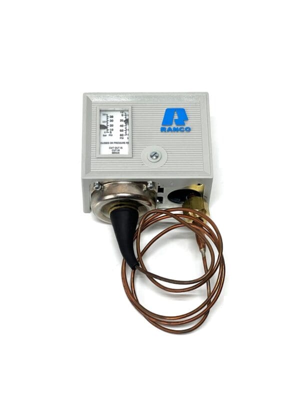 A picture of the temperature control unit for a water heater.