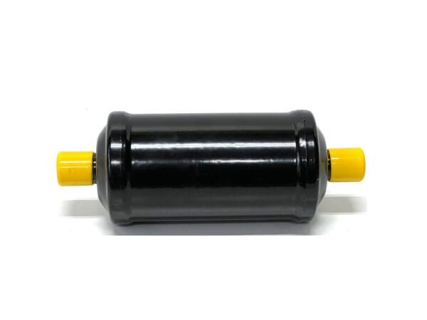 A black and yellow cylinder with two yellow handles.