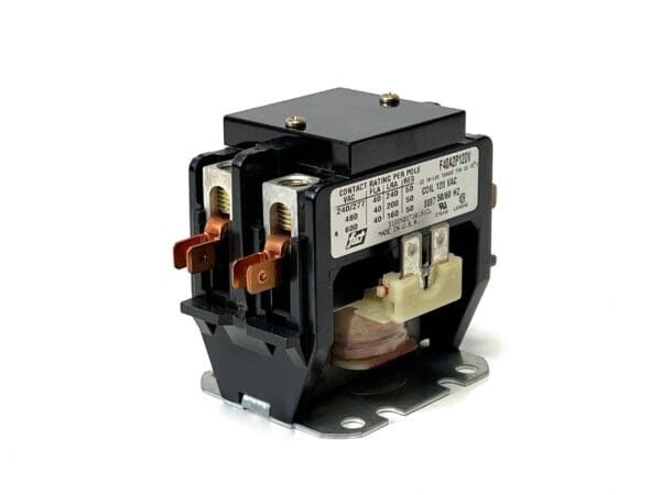 A close up of an electrical contactor