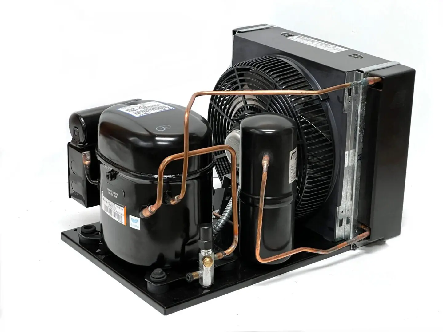 A compressor is connected to the air conditioner.