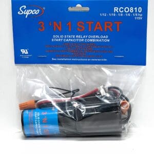 A package of batteries and wires for a radio controlled car.