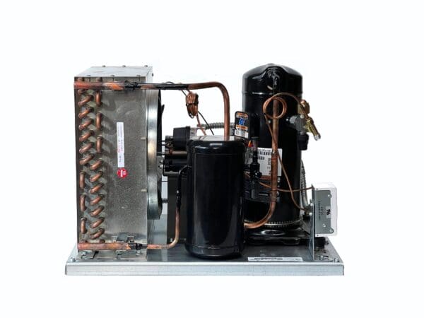 A compressor is connected to the condenser and the air conditioner.