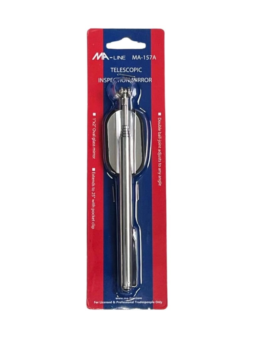 A telescopic screwdriver with a long handle.