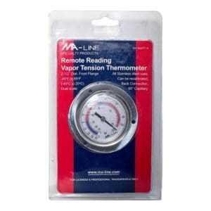 A thermometer is packaged in its package.