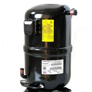 A black compressor with the label " airco ".
