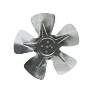 A fan blade is shown with six blades.