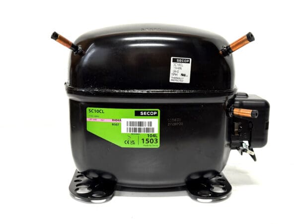 SC10CL - Danfoss 1/2- HP Refrigerator Compressor - Low Temp-Medium Temp - 115V - R404A