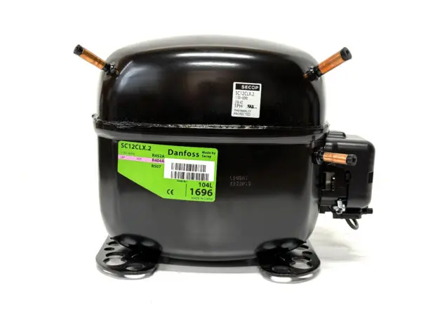 SC12CLX.2 - Danfoss Refrigerator Compressor - Low Temp - 115V - R404A