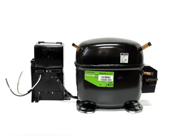 SC15CLX.2 - Danfoss 1/2+ HP Refrigerator Compressor - Low Temp - 115V - R-404A